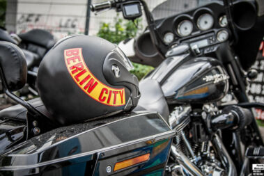 Pressefotograf und Fotojournalist Patrik Walczak aus Dortmund, Helm.