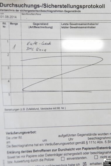 Sicherstellungprotokoll, Kuttenverbot