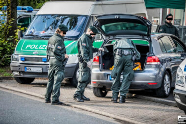 Fahrzeugkontrolle bei Rockern