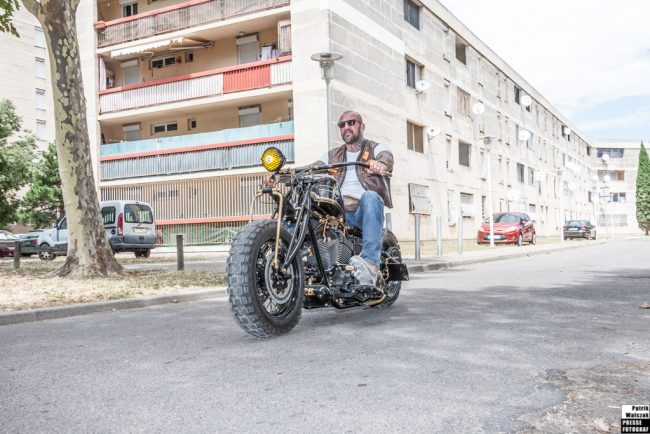 Pressefotograf Dortmund, Harley Davidson Softail Night Train 2008, Customizing beim Bandidos MC