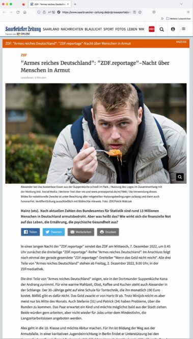 ZDF.reportage - Nacht über Menschen in Armut - Patrik Walczak