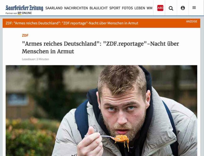 ZDF.reportage - Nacht über Menschen in Armut - Patrik Walczak - Kana Suppenküche